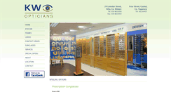 Desktop Screenshot of kwopticians.ie